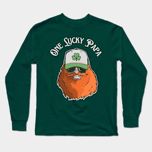 One Lucky Papa Long Sleeve T-Shirt